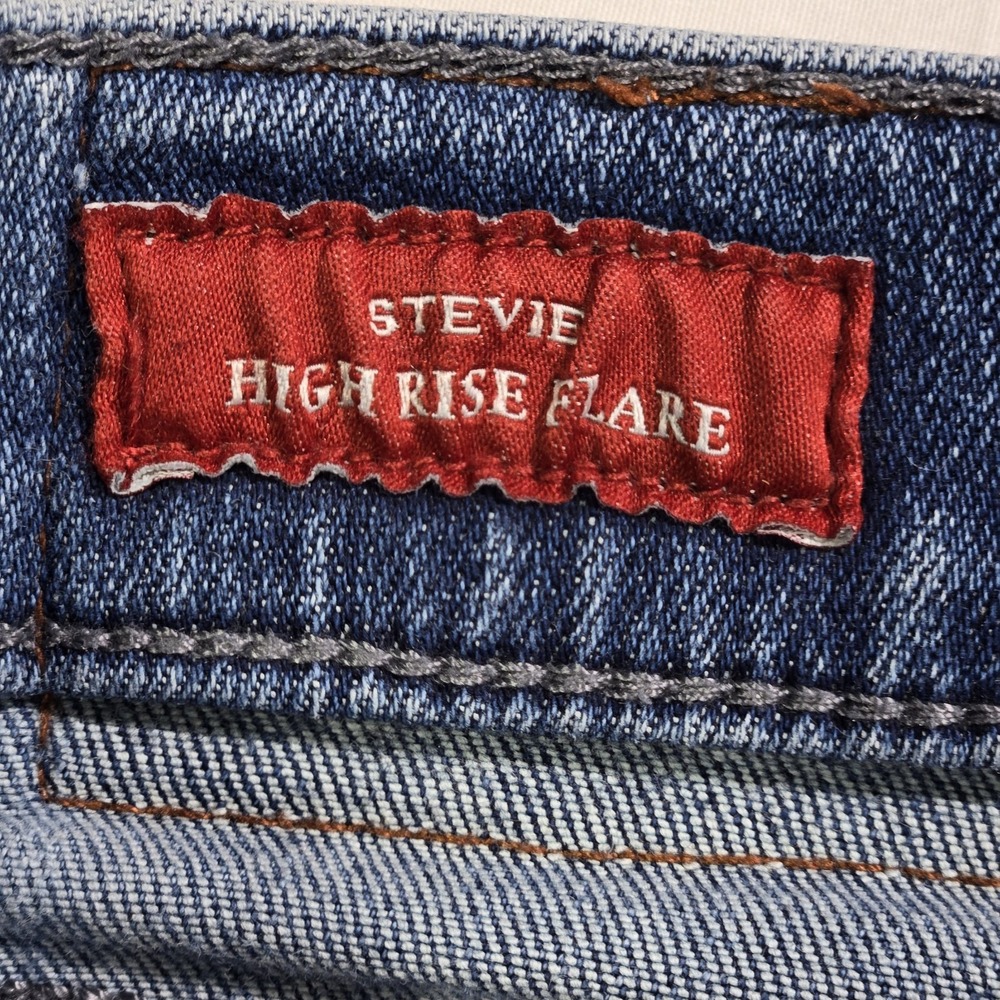Lucky Brand Jeans Legend ‎ Womens Sz 14/32R Stevie High Rise  Flare Distressed - Picture 10 of 16